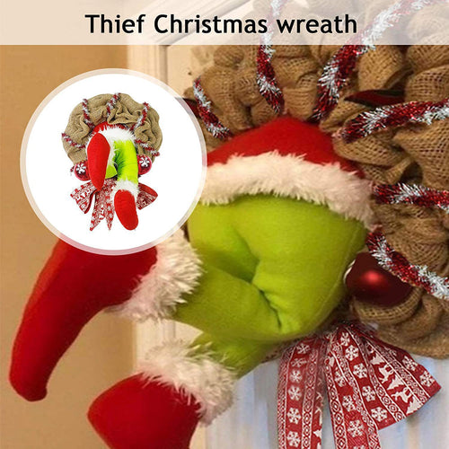 Christmas wreath with ivory