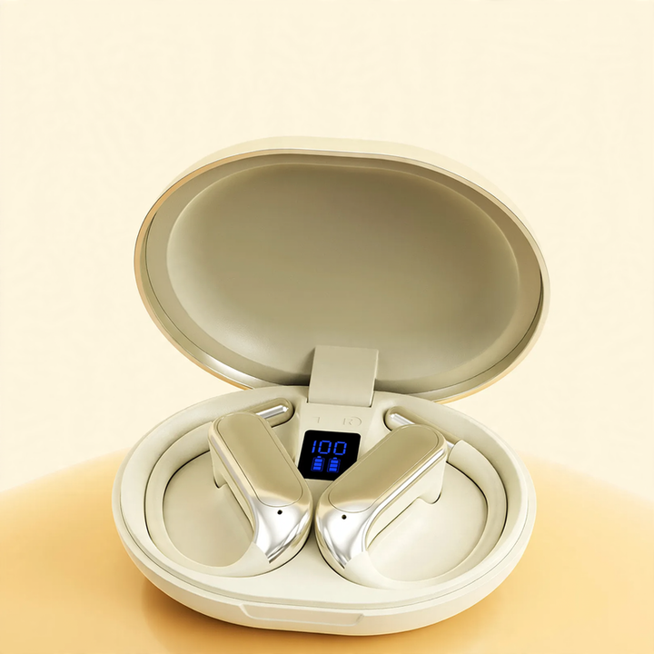 Earhook earbuds with Bluetooth 6.0 and display
