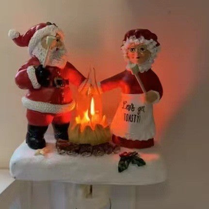 Decorative night light made of resin
