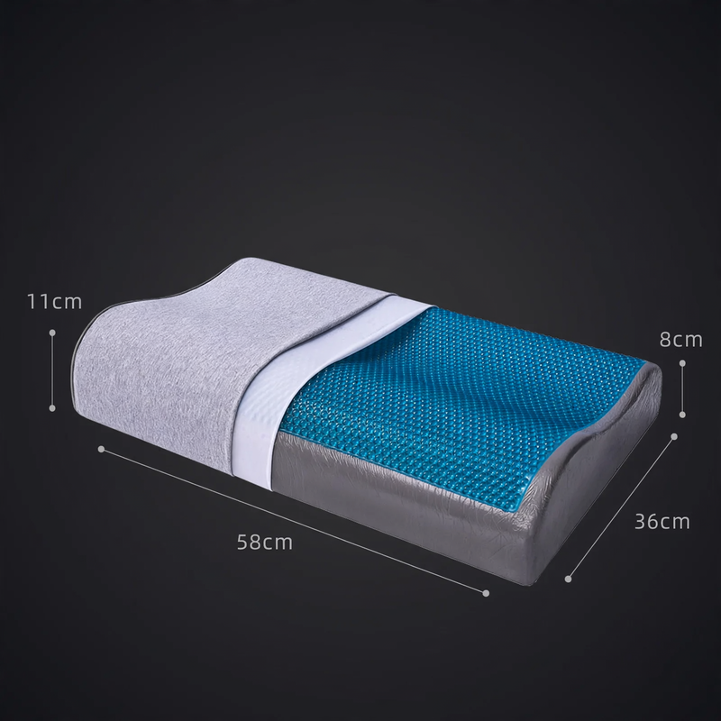 Gel cushions with memory foam, wave shape