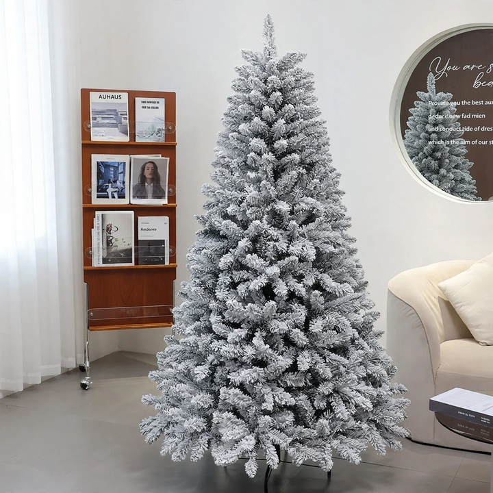 Artificial Christmas tree with snow effect