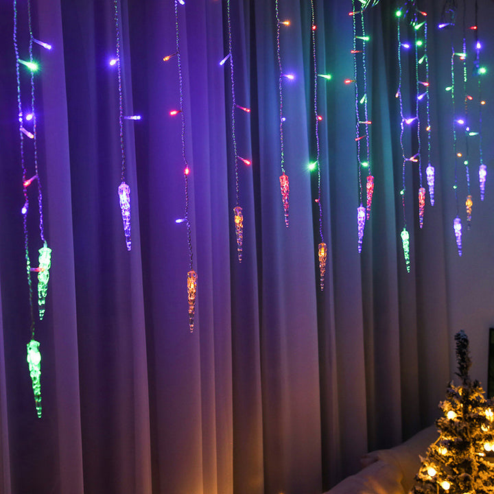 LED curtain lights with various motifs