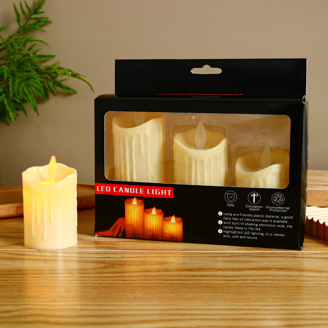 LED Real Wax Look Candle with Flicker Effect