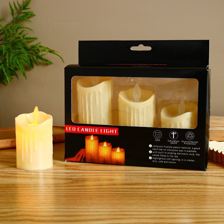 LED Real Wax Look Candle with Flicker Effect