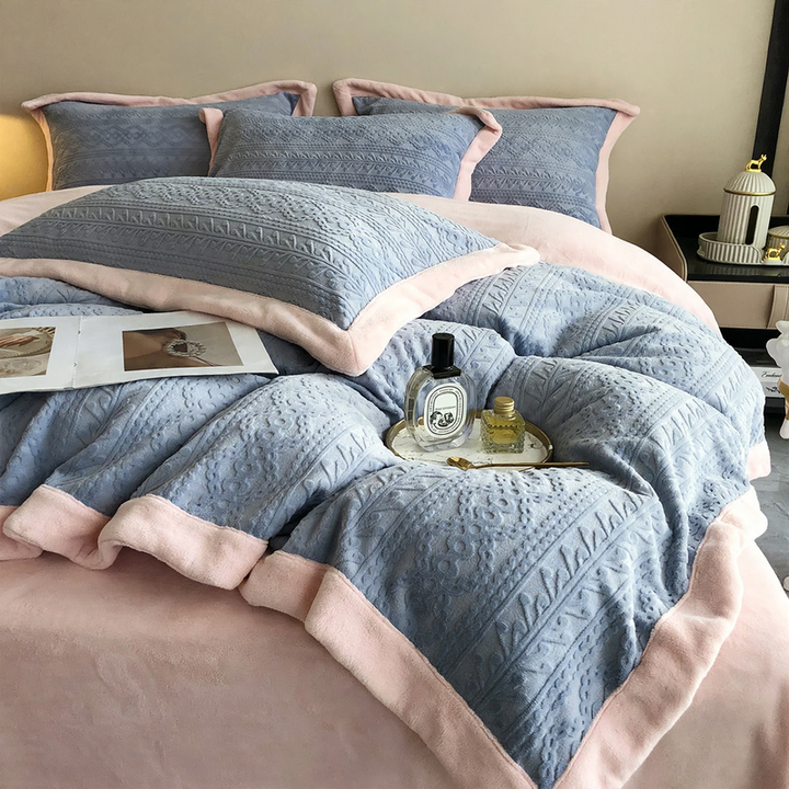 Flannel bedding set, 4-piece, winter