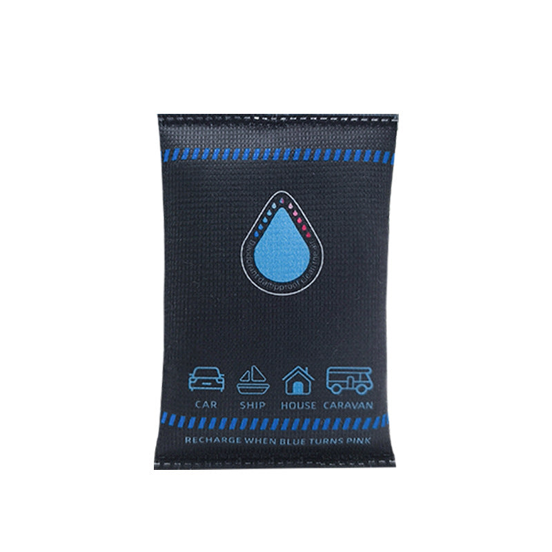 Color-changing dehumidifier bag with silica gel