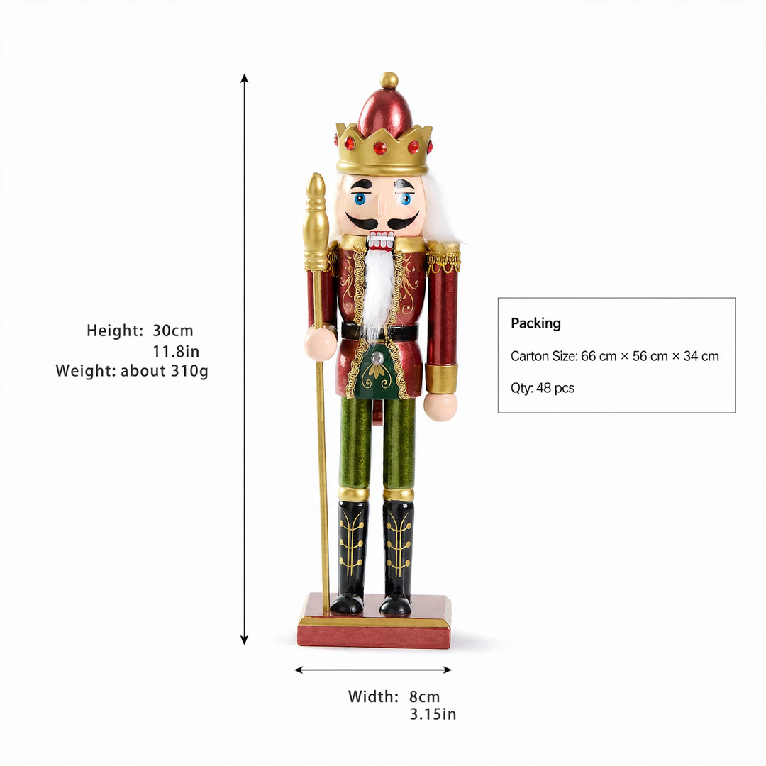 Decorative nutcracker soldier, 30 cm or 38 cm