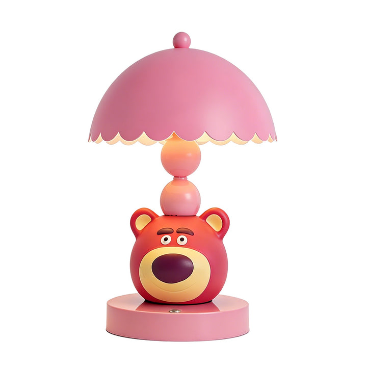 Cute strawberry bear table lamp for children