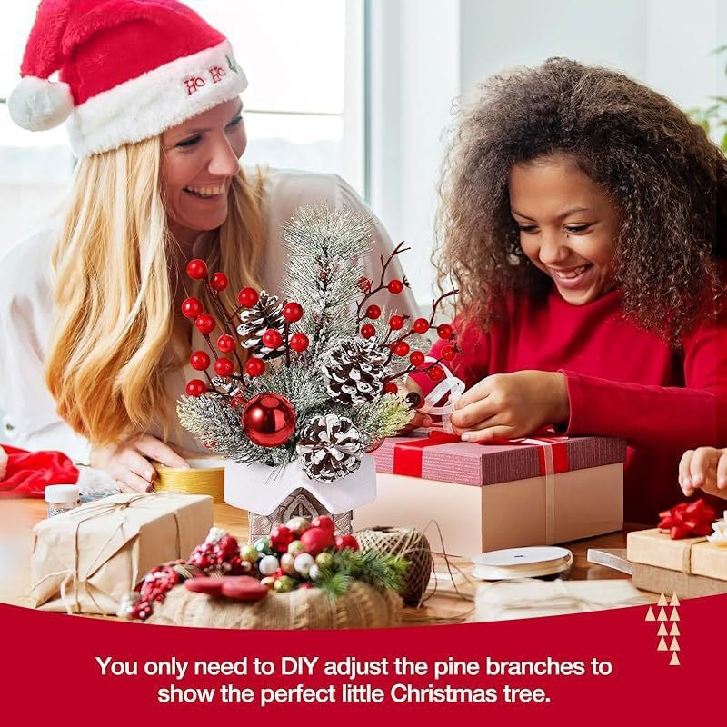 Decorative table Christmas tree figure, 30 cm