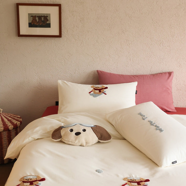 Cotton bedding set, 4-piece, 100 thread count