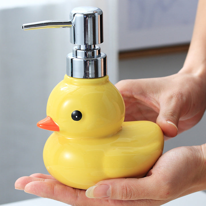 Ceramic soap dispenser with pump