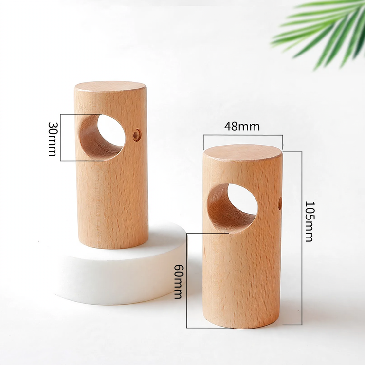 Curtain rod made of beech, 29 mm