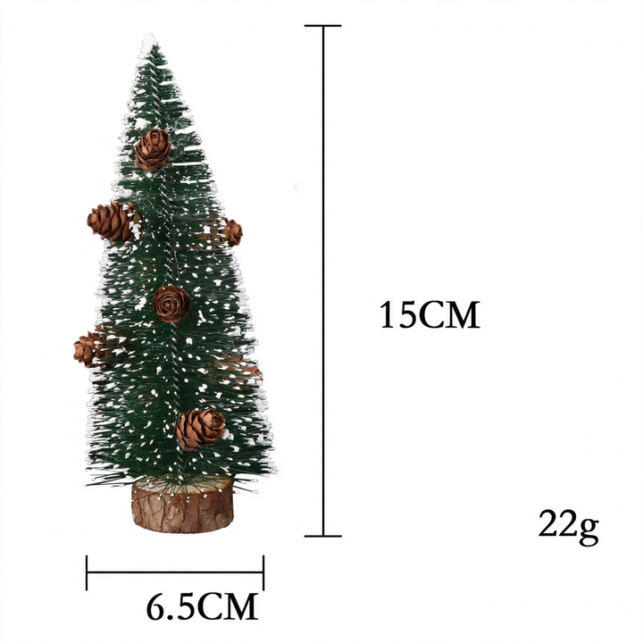 Mini Christmas tree made of pine needles, snow-covered, 10-40cm