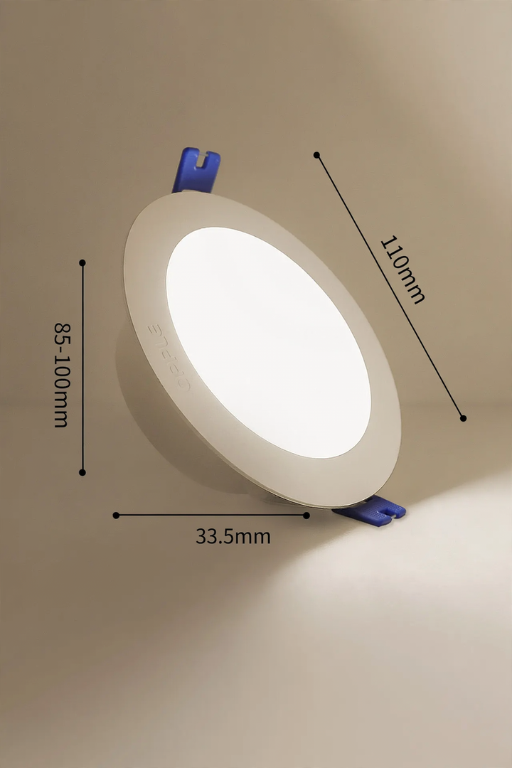 LED recessed lamp made of plastic