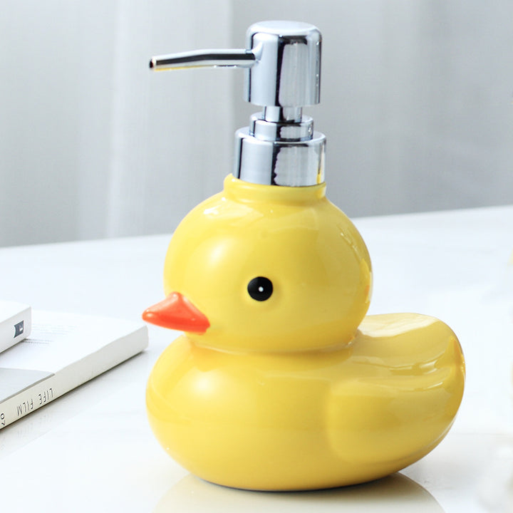 Ceramic soap dispenser with pump