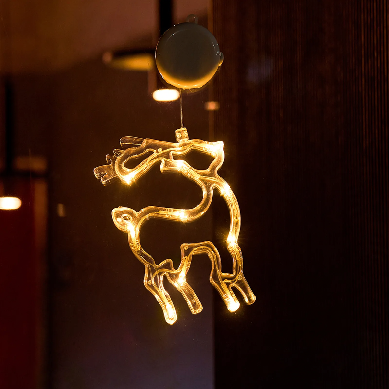 LED window decoration light with suction cup