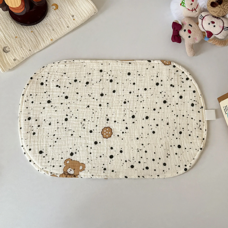 Cotton gauze pillow for newborns, 23×38 cm