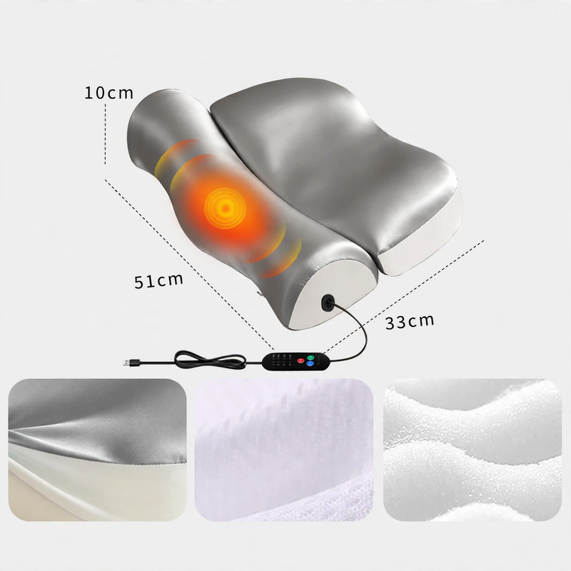 Wellen pillow made of memory foam with ice silk cover