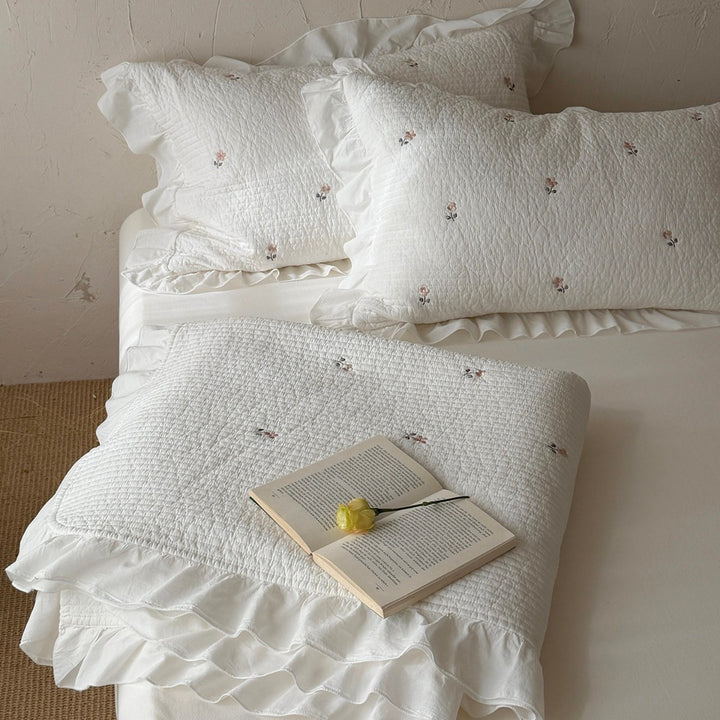 Cotton bed cover, 3-piece, Korean style