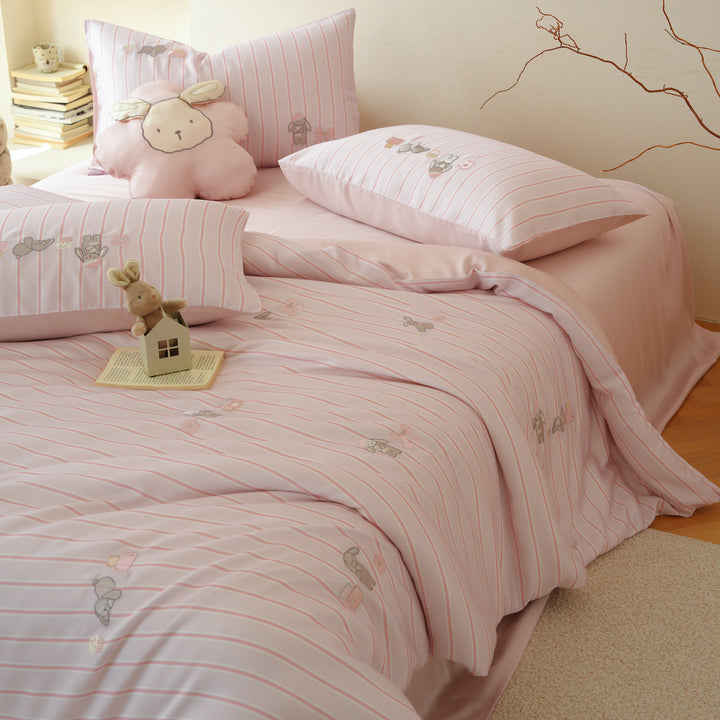 Lyocell bedding set, 60s, embroidery, summer