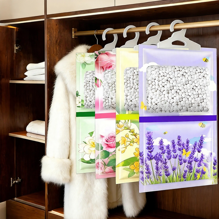 Hanging Moisture Absorber Bag for Wardrobes
