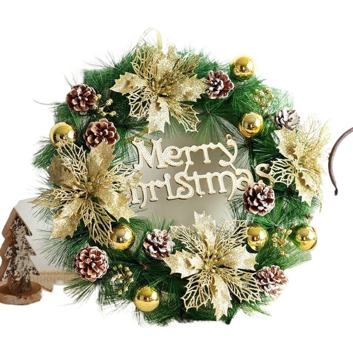 Classic Christmas wreath made of pine branches