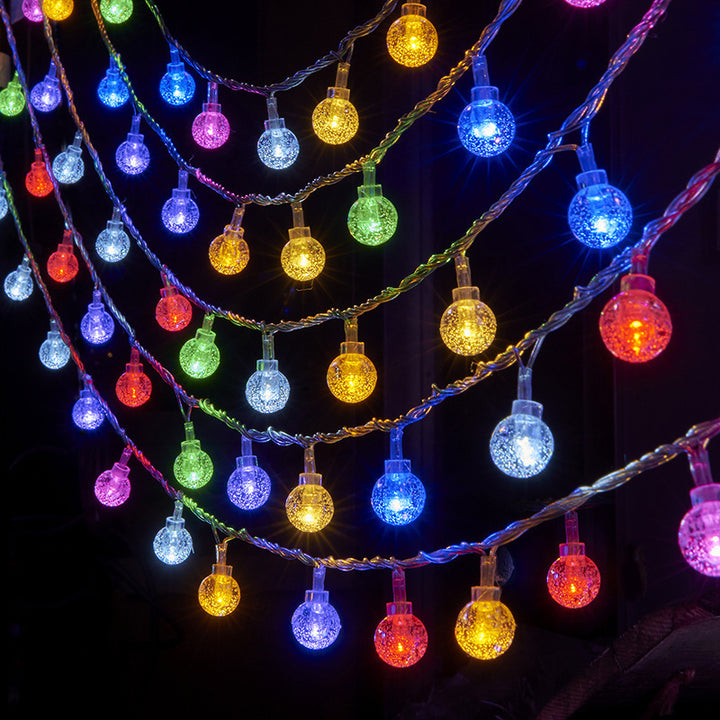 LED string lights with stars for indoor and outdoor use