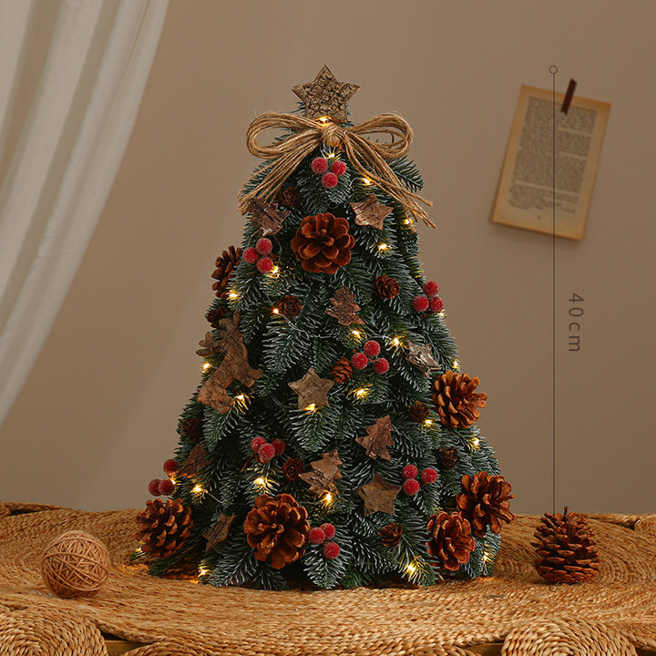 Artificial Christmas tree with LED lighting, 40-90 cm