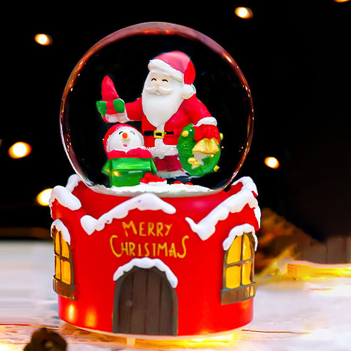 Christmas snow globe with Santa Claus motif