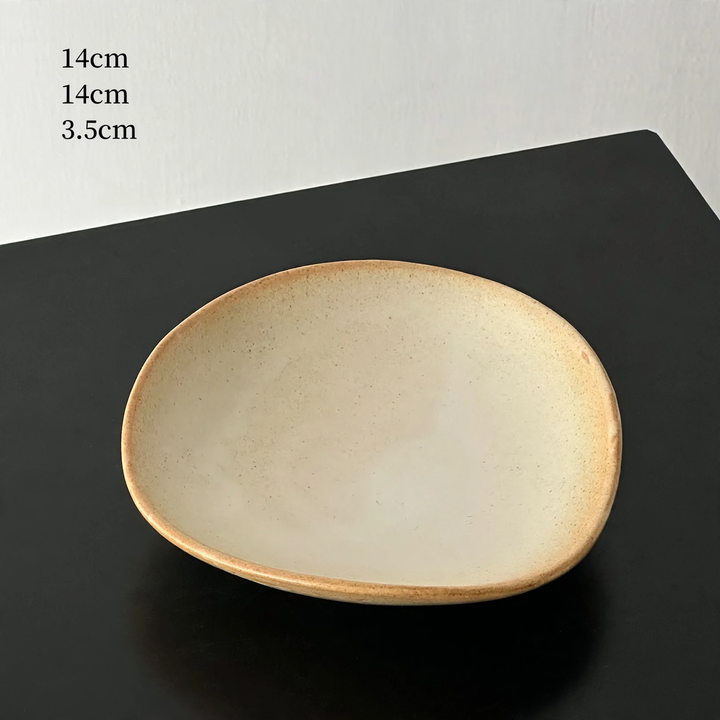 Beef Plastic Tray, Cream and Black