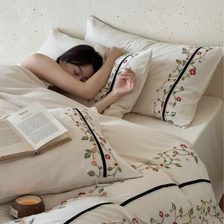 Linen-Cotton-Bedding-Set, 4-piece
