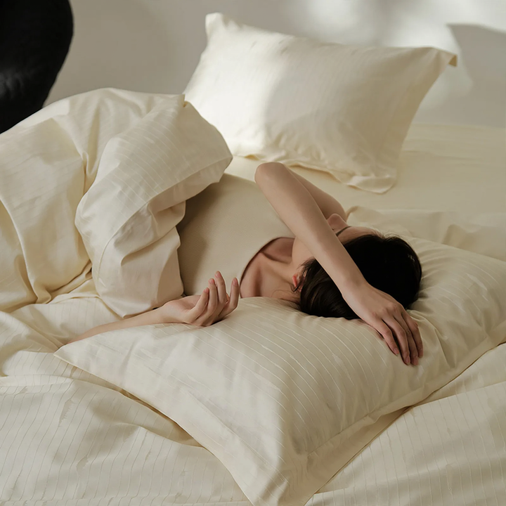 Bedding set made of long-staple cotton, 4-piece