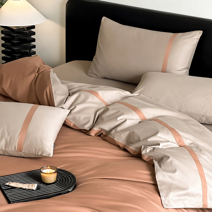 Cotton bedding set, 100s, brushed, four pieces