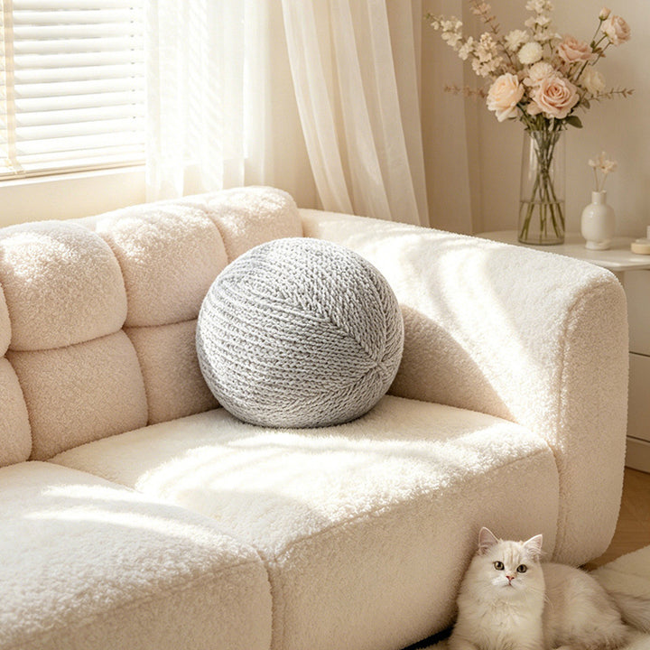 Ball cushion with bow, 20–30 cm
