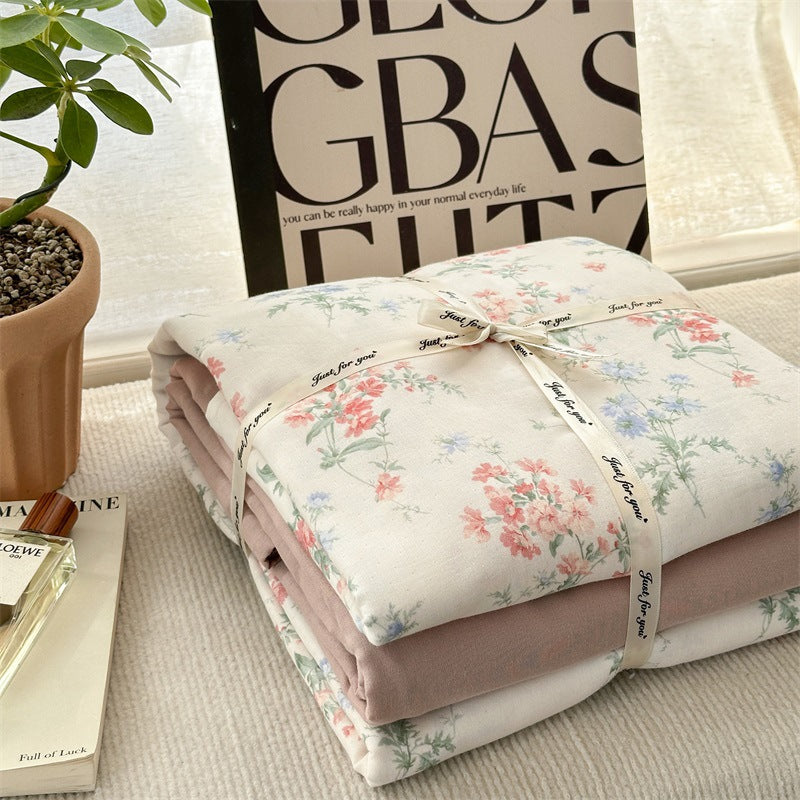 Cotton gauze bedding, 4-piece, summer