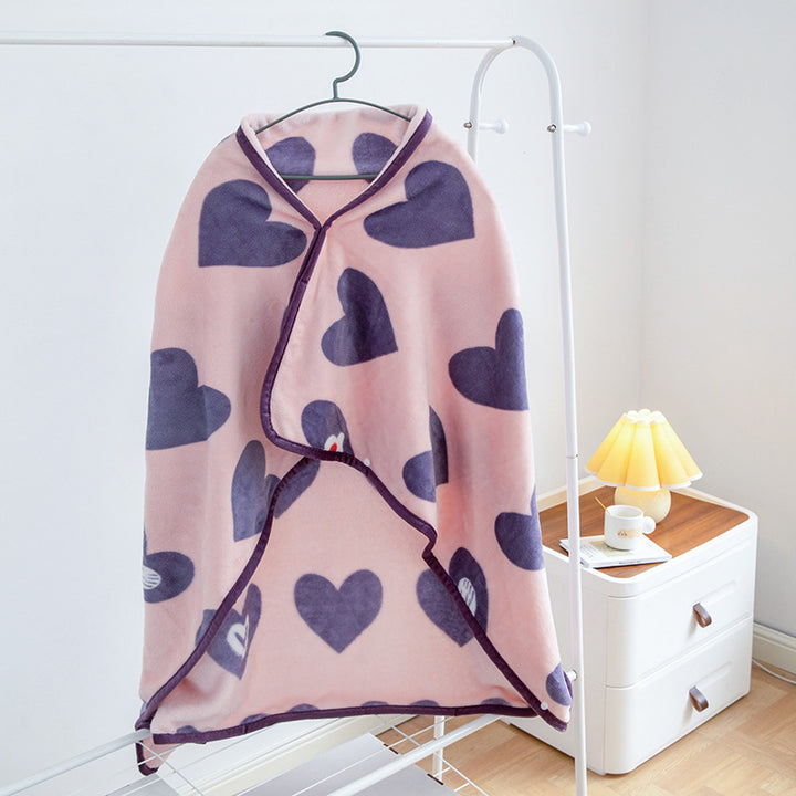 Milk fiber flannel blanket with pattern selection