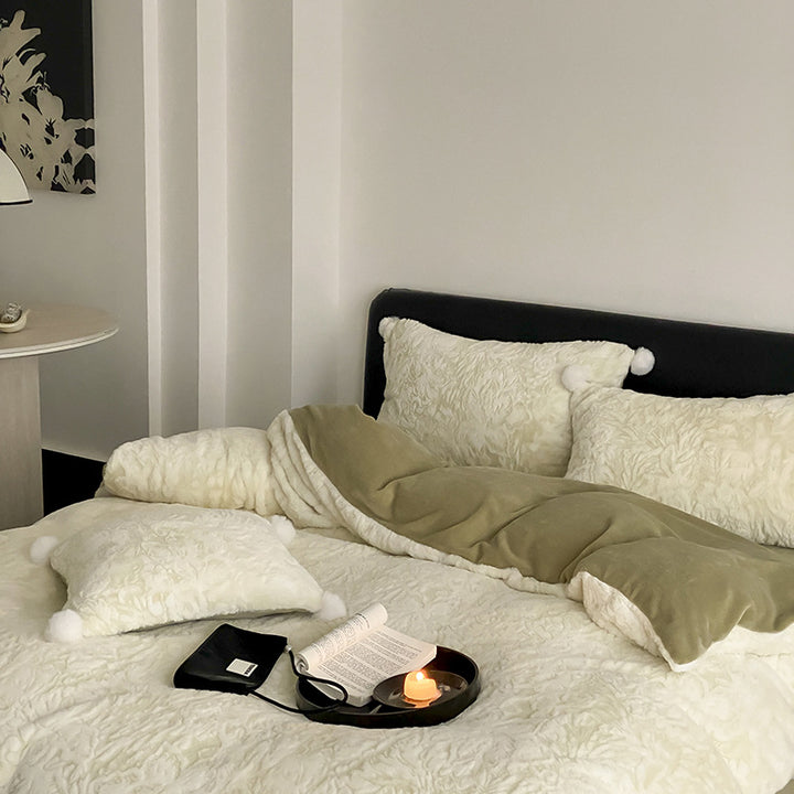 Milk fiber bedding set, 4-piece, winter