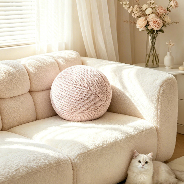 Ball cushion with bow, 20–30 cm