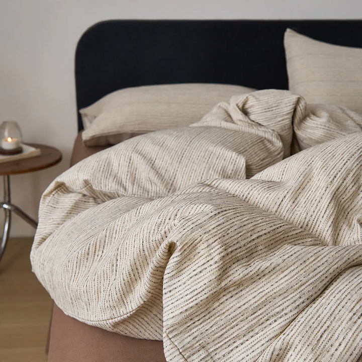 Cotton-linen bedding, 4-piece