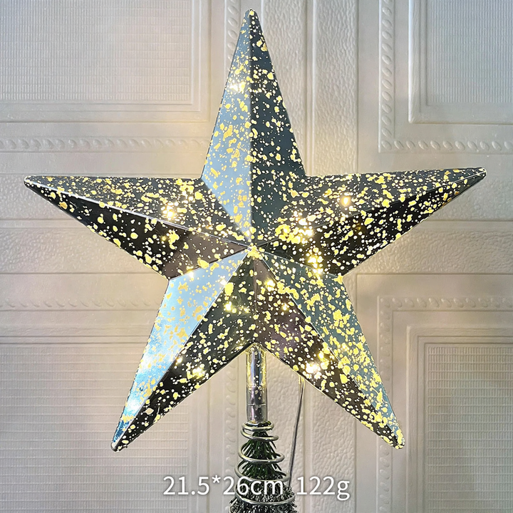 Shining star for the Christmas tree top