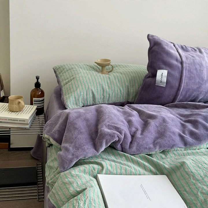 Bedding set made of cotton, 4-piece