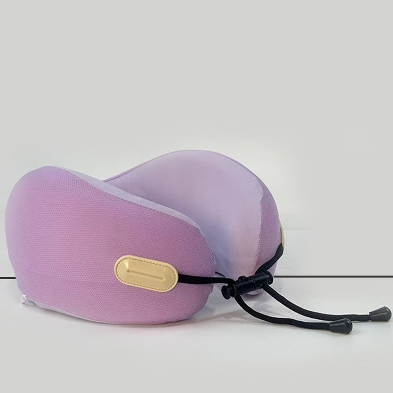 U-shaped neck pillow with memory foam