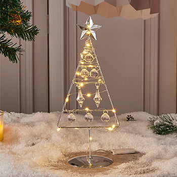 Decorative LED Christmas tree figure made of metal