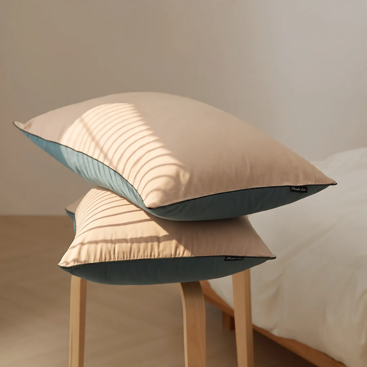 Cotton pillowcase, brushed, Pair