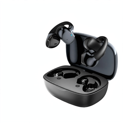Bone conduction Bluetooth headphones, open, ear hooks