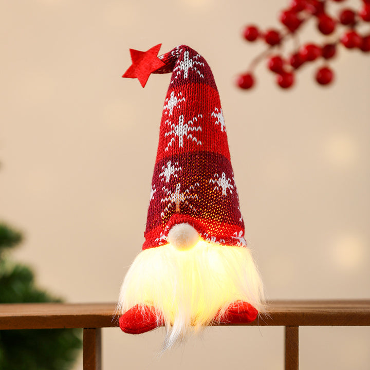 Christmas Elf Figure with LED Lighting and Star Hat
