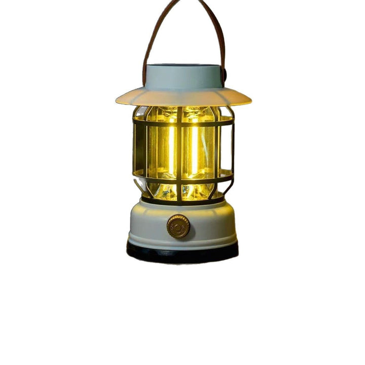 LED camping lamp with battery and emergency light function