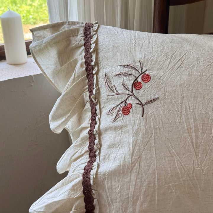 Cotton-linen bedding set, 4-piece