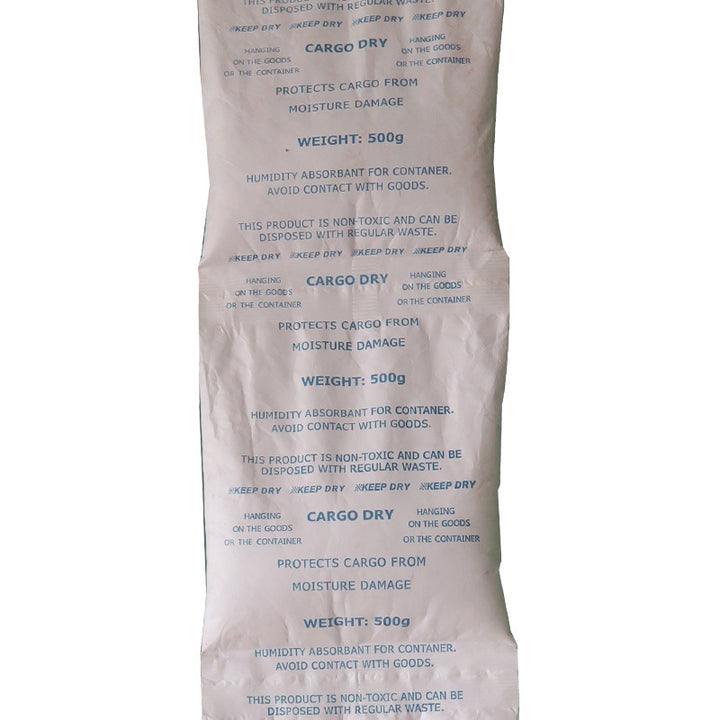 Calcium chloride desiccant with hooks
