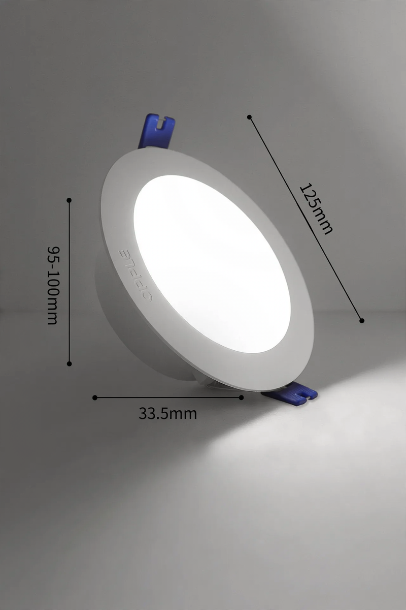LED recessed lamp made of plastic